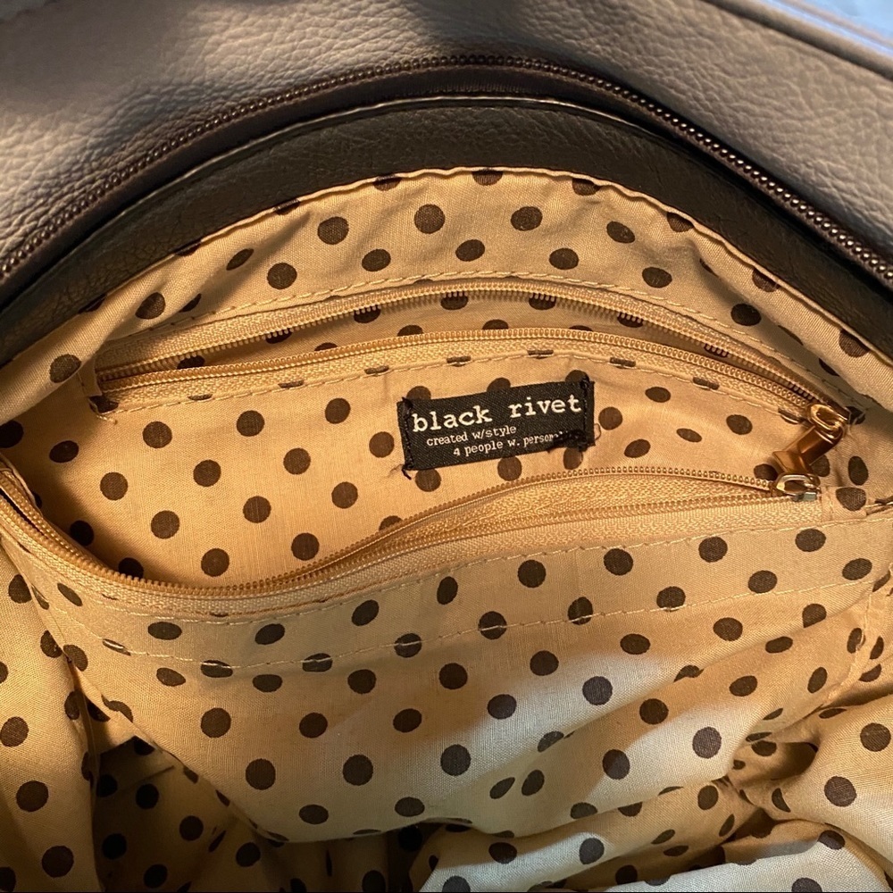Black Rivet Purse - Picture 2 of 8
